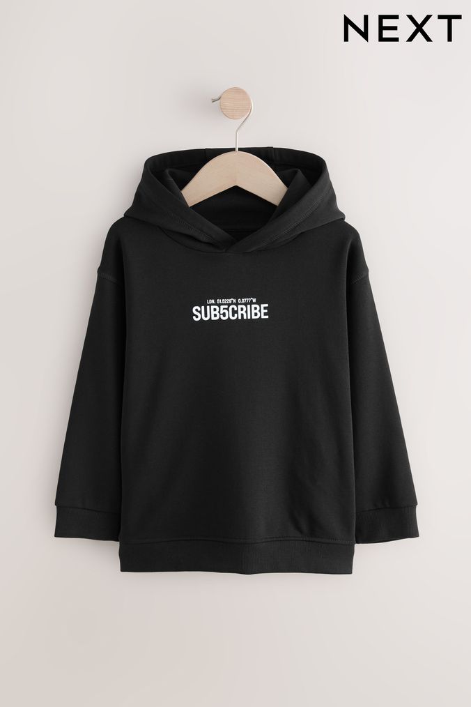 Plain black hoodie youth clearance