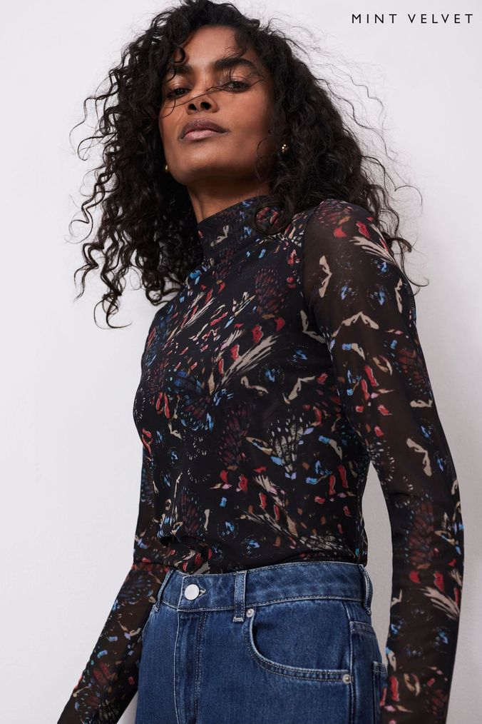 Mint velvet black top store