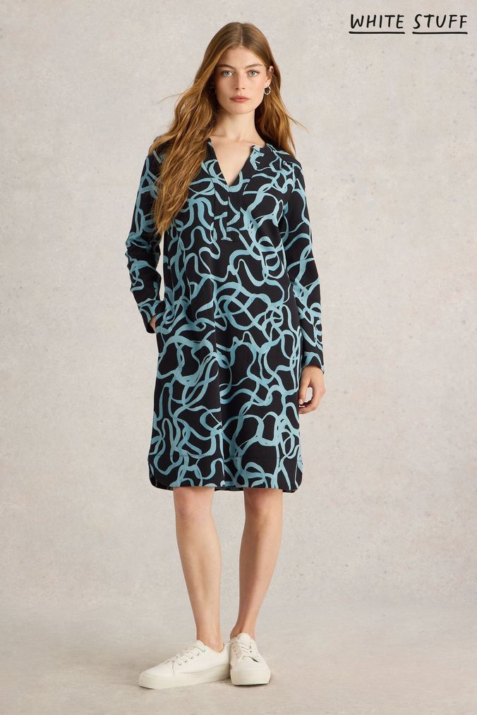 Next black and white dress outlet