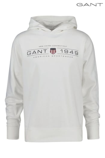 GANT Cream Graphic Hoodie (F14431) | £90