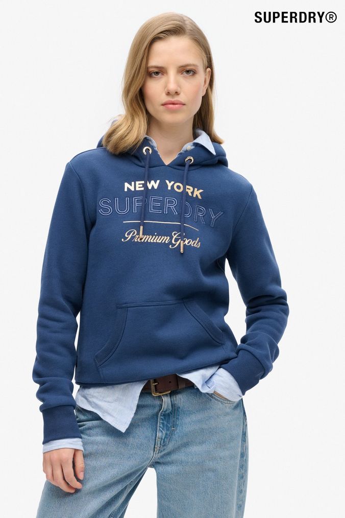 Buy Women s Hoodies Blue Superdry Sweatshirtsandhoodies Online Next UK