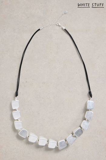 White Stuff Silver Chunky Station Necklace (F25076) | £25