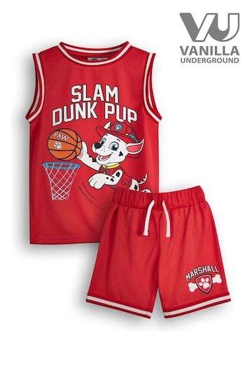 Vanilla Underground Red Paw Patrol Kids Marshall 2 Piece Basketball Set (F26268) | £18