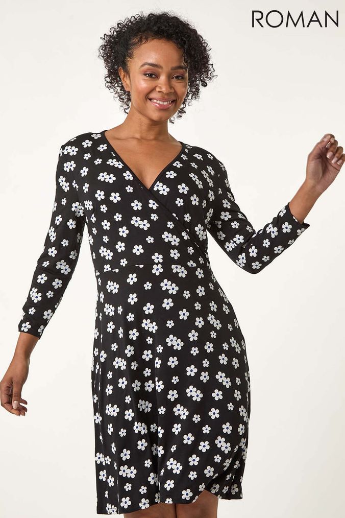 Buy Women s Mini Wrap Floral Dresses Online Next UK