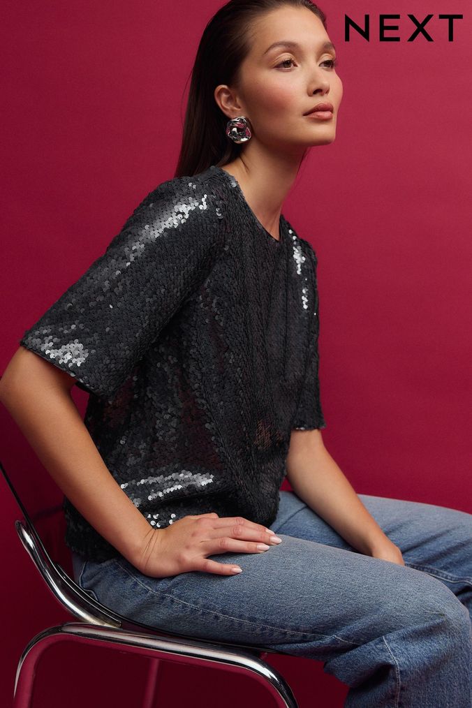 Buy Women s Partywear Petite Tops Online Next UK