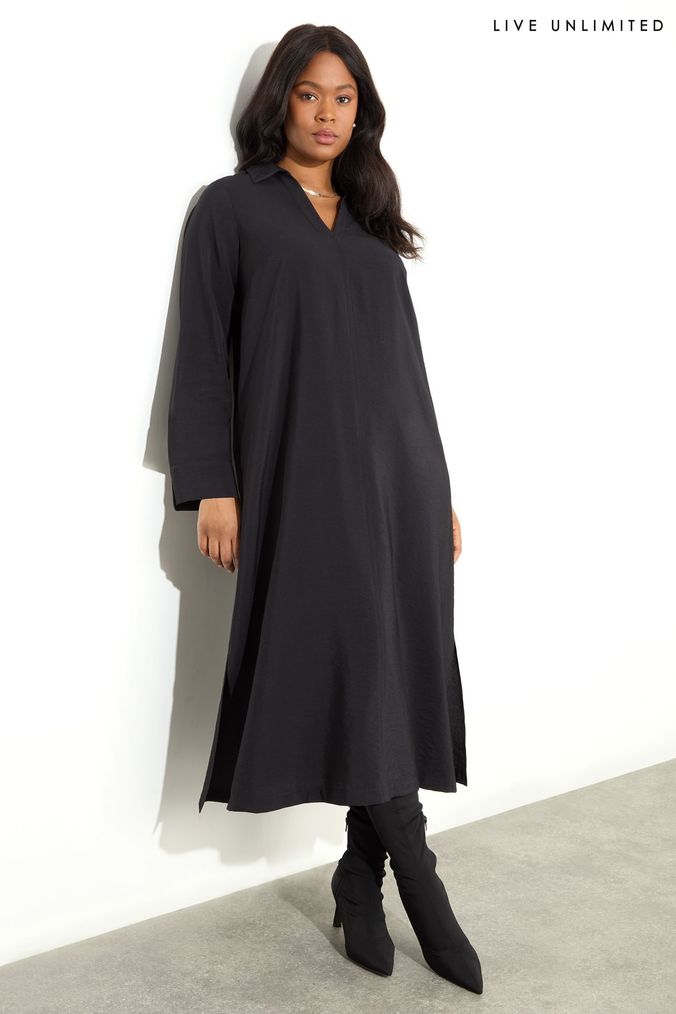Buy Women s Black Maxi Plain Casual Dresses Online Next UK