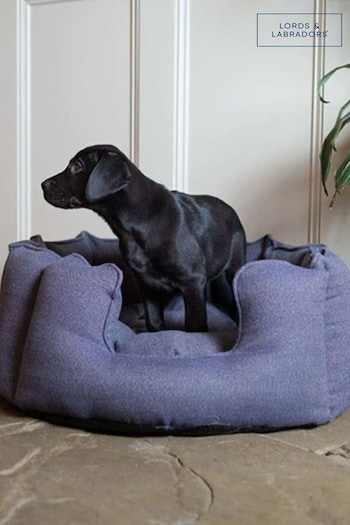 Lords and Labradors Oxford High Sided Herringbone Tweed Dog Bed (G57896) | £115 - £175