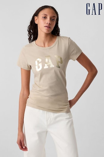 Gap Brown Logo Short Sleeve Crew Neck T-Shirt (H20244) | £14