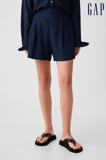 Gap Navy/Blue 4" Linen Cotton Everyday Shorts (H48619) | £30