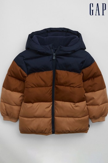 Gap Brown Water Resistant Quilted Cold Control Puffer Jacket (K00205) | £45