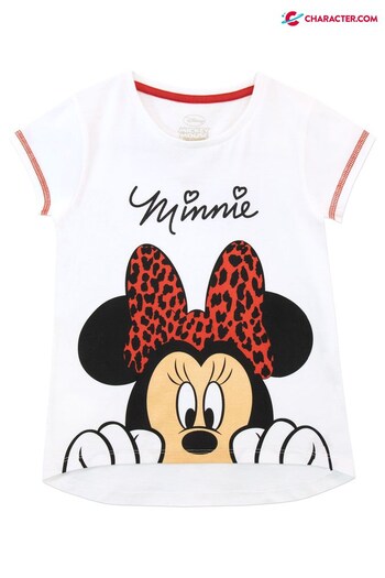 Character White Disney Minnie Mouse T-Shirt (K00217) | £13