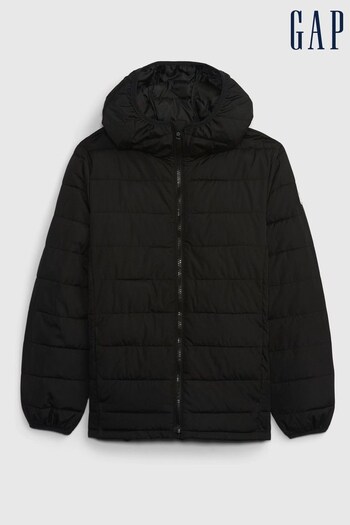 Gap Black Cold Control Puffer Long Sleeve Jacket (K00628) | £45