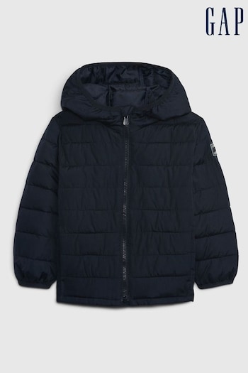 Gap Blue Water Resistant Recycled Lightweight Puffer Jacket (12mths-5yrs) (K00649) | £30