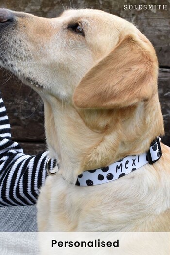 Personalised Spotty Dog Collar by Solesmith (K00716) | £16