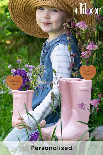 Personalised Large Wellie Planter by Dibor (K00739) | £38