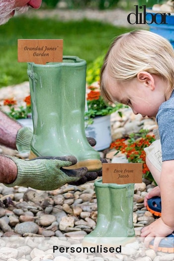 Personalised Large Wellie Planter by Dibor (K00741) | £38