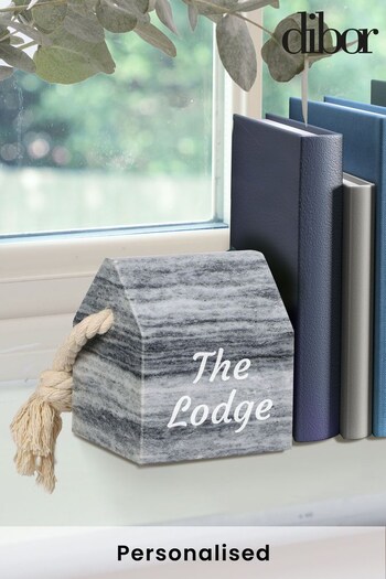 Personalised Cottage Marble Bookends by Dibor (K00751) | £25