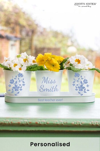 Personalised Pots and Tray by Jonny's Sister (K02455) | £26