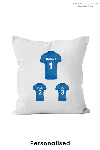 Personalised Sports Shirt Cushion by The Gift Collective (K04265) | £25