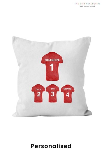 Personalised Sports Shirt Cushion by The Gift Collective (K04266) | £25