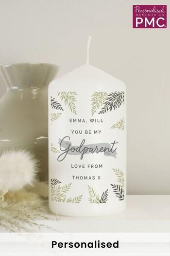 Personalised Godparent Pillar Candle by PMC (K04861) | £12