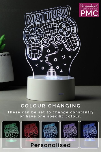 Personalised Gaming Controller LED Colour Changing Light by PMC (K04877) | £24