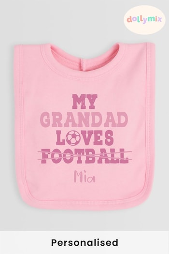 Personalised Football Baby Bib by Dollymix (K06118) | £12