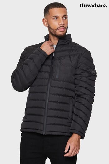 Threadbare Black Lightweight Padded Jacket (K06278) | £42