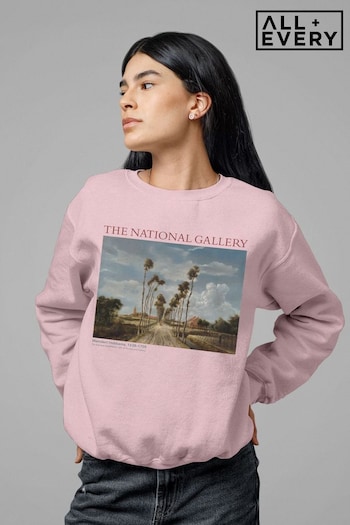 Lipsy Light Pink The National Gallery The Avenue At Middelharnis Women's Sweatshirt by All+Every (K06348) | £34