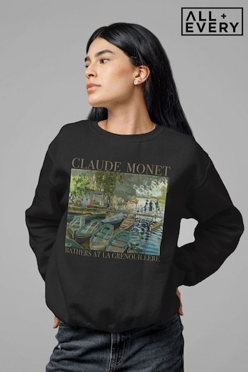 Lipsy Black The National Gallery Monet Bathers Women's Sweatshirt by All+Every (K06353) | £34