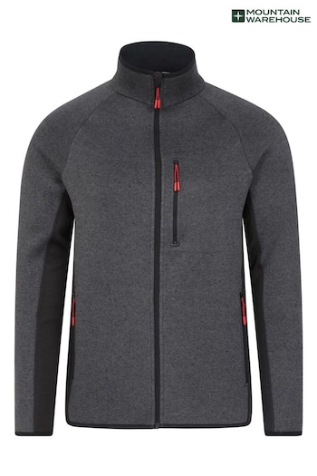 Mountain Warehouse Black Treston Mens Full-Zip Fleece Jacket (K06554) | £48