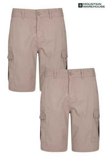 Mountain Warehouse Brown Lakeside Mens Short-2 Pack (K06613) | £40