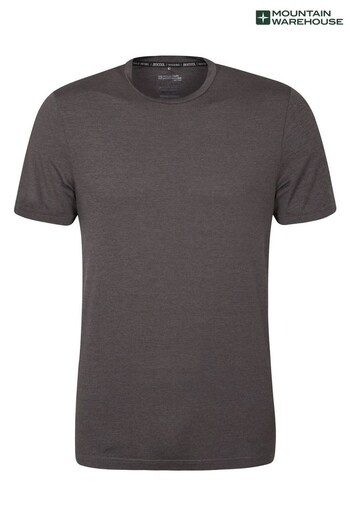 Mountain Warehouse Black Agra Melange T-Shirt -  Mens (K06629) | £16