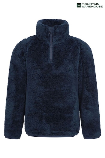 Mountain Warehouse Blue Teddy Kids Half-Zip Fleece (K06760) | £16