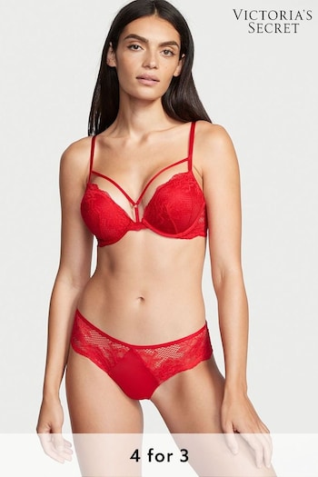Victoria's Secret Lipstick Red Lace Cheeky Knickers (K07063) | £14