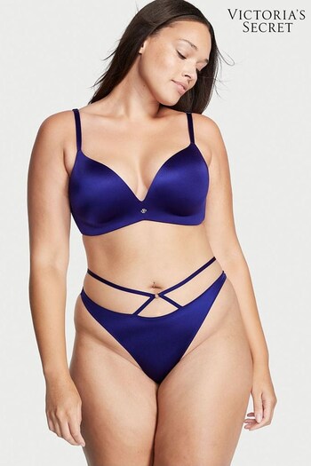Victoria's Secret Night Ocean Blue Strappy Thong Knickers (K07114) | £14