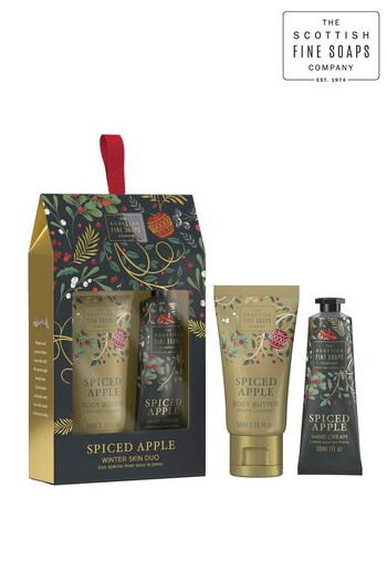 Scottish Fine Soaps Spiced Apple Winter Skin Care Duo (1x30ml & 1x50ml) (K07463) | £13