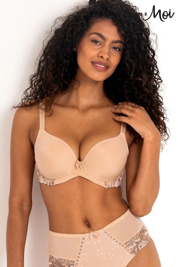 Pour Moi Brown Sofia Padded T-Shirt footwear-accessories Bra (K07891) | £32