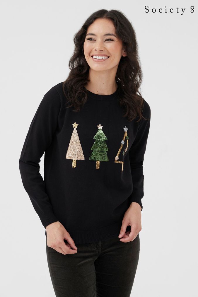 Black christmas 2025 jumper ladies