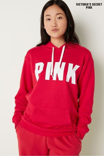 Victoria's Secret PINK Pepper Red Logo Lounge Zip Up Sweatshirt (K07981) | £46