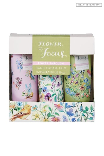 Heathcote & Ivory Flower of Focus Hand Cream Trio (K08095) | £7
