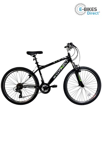 E-Bikes Direct Black Basis Connect Hardtail Mountain Bike, 26In Wheel (K08144) | £210