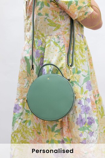Personalised Leather The Rosie Circle Bag by LRM Goods (K08658) | £74