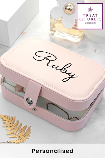 Personalised Travel Jewellery Case by Treat Republic (K09026) | £28