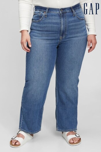 Gap Mid Wash Blue High Waisted Organic Cotton '90s Loose Fit Jeans (K10251) | £55