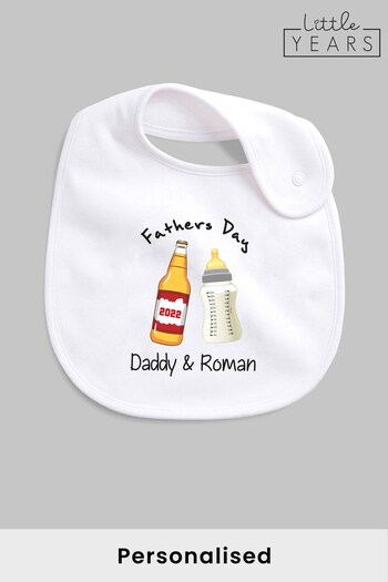Personalised Father's Day Bib by Little Years (K10257) | £10
