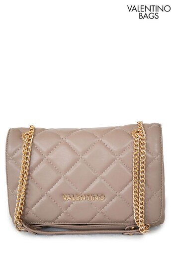 Valentino Bags Taupe Ocarina Quilted Shoulder Bag (K10419) | £129