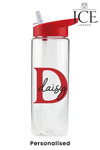 Personalised Name and Initial Water Bottle by Ice London (K10697) | £14