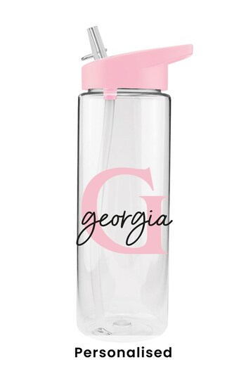 Personalised Name and Initial Water Bottle by Ice London (K10698) | £14