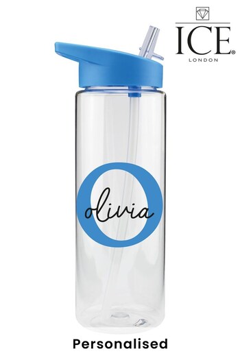 Personalised Name and Initial Water Bottle by Ice London (K10800) | £14